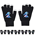 Miniatyrbild 1 av 2: Unisex Stitch Tecknad Helfingerhandskar Varma Vinter Tryckta Stickade Vantar E