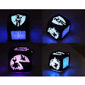 Miniatyrbillede 2 af 5: The Legend of Zelda Kreativt 3D Stereo LED Lille Vækkeur Børneværelse Soveværelse LED Natlys Elektronisk Ur Sengelampe - USB-opladning