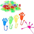 Miniatyrbild 3 av 4: 40 stycken Sticky Hands färgglada klibbiga händer, födelsedagspresenter för pojkar och flickor, festfavoriter