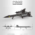 Miniatyrbillede 6 af 6: WW2 Militær Model SR-71 Blackbird Rekognosceringsfly Byggeklodser Brikker Legetøj Gaver