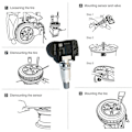 Pikkukuva 4 / 5: 4 kpl TPMS-rengaspaineanturia I30 I55 Venga Sorenta Picanta Ceed 529333N100 52933-2M650