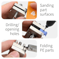 Miniatyrbillede 4 af 5: DSPIAE AT-MV Præcisions Mini Skruestik i Rustfrit Stål Hobbyværktøj
