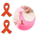 Miniatyrbillede 2 af 5: 5 Stykker Bånd Broche Nål Revers Nål Corsage Nål Legeringsmateriale Bånd Corsage Nål til Brystkræft og AIDS Bevidsthed Rose Red