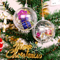 Miniatyrbillede 4 af 5: Jul 2023 Udsalg og Clearance 5 stk. Klare Plastikkugler Julekugler Kugle Fyldbar Træ Ornament