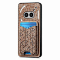 Miniatyrbillede 2 af 5: Til Nothing Phone (2a) Etui med Præget Mønster, Kortholder, Støttefod, Læder Bagcover Multicolor Style F