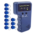 Miniatyrbild 1 av 5: Handhållen 125KHz RFID Läsare Skrivare Duplicator Kopierare, Uppgraderad ID-kort Klonare Programmerare, med 10st