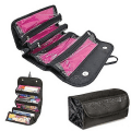 Miniatyrbilde 3 av 5: Roll-n-go Kosmetikk Organiser Sminkeveske Hengende Toalettsaker Lommer Rom Reise Kit Roll-n-go Smykkevesker