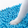 Miniatyrbillede 5 af 5: En Blød Hundebadekåbe Håndklæde Hurtigtørrende, Kæledyrshåndklæde Fiber Absorberende Kattebadehåndklæde Praktisk Kæledyrsrengøring Vaskeklud Blue