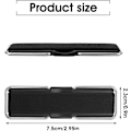 Miniatyrbilde 2 av 7: 4 mobiltelefonbraketter med fingerstropper, sklisikre elastiske mobiltelefonbraketter, egnet for smarttelefoner og små nettbrett (svart)