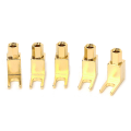 Miniatyrbillede 1 af 5: 5 stk Banan til Spade Adapter Stik Y Type Højttalerkabel Stik Bananstik