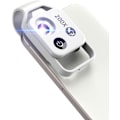 Miniatyrbillede 1 af 5: 200X mini-mikroskop, egnet til smartphone-kameraer, mobiltelefon-mikroskoper, udforskning af mikroverdenen med smartphone-mikroskoper, hvid.