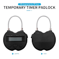 Miniatyrbild 5 av 5: Smart Time Lock LCD-display Tidlås USB Laddningsbar Tillfällig Timer Hänglås Resa Elektronisk Ti