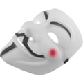 Miniatyrbillede 2 af 4: Hacker Mask V Til Vendetta Maske Til Børn Kvinder Mænd Halloween Kostume Cosplay Hvid 10stk