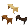 Pikkukuva 4 / 4: 1/2 Bambuu-WC-jakkara Ei Liuku Pyyhkäisyistuimen Vanhukset Potta Kyykky Log color 1 Pc