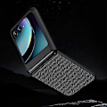 Miniatyrbillede 3 af 4: Ultratyndt, enkelt telefoncover i læder Black For Motorola Razr 40 Ultra