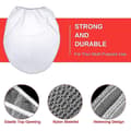 Miniatyrbillede 3 af 4: 25 stk. 5 gallon elastiske top maling siposer hvide fint mesh pose maling filter pose til hydroponisk White