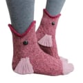 Miniatyrbild 1 av 5: Stickade Krokodilsockor för Kvinnor Män Nya Djur Hajsockor Roliga Alligatorsockor fish