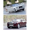 Pikkukuva 4 / 5: 1/24 Mittakaavan Simulaatio Rolls-royce Phantom Automalli Ääni- ja Valotoiminnolla Vedettävä Auto Lelu Koristeeksi Lapsille Ja Aikuisille
