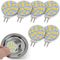 Miniatyrbillede 1 af 5: Varm hvid G4 runde LED-lamper, 2W erstatter 20W base halogenpære, 12V AC/10-30V DC, G4 lyskilde til forsænket underskabsbelysning, 6 stk.
