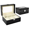 Pikkukuva 1 / 7: Klockbox - Kellolaatikko / Laatikko 3 kellolle Black Svart