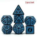 Miniatyrbild 1 av 4: Jinzhaolai 7 st/set Tärningsset Dnd D4~d20 Runfönster Polyedriska Tärningar För Warhammer Rollspel Brädspel Kortspel Rpg D&amp;dblue