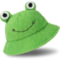 Miniatyrbild 1 av 5: Plush Grodhatt - Grön Packbar Bucket Hat För Höst Och Vinter