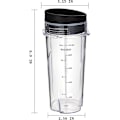 Miniatyrbillede 3 af 5: 16oz udskiftningskopper til Ninja Qb3001ss Fit Compact Personal Blender, med låg - 2 pak -dwdz