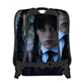 Miniatyrbillede 2 af 5: Wednesday Addams Karakter Fuld Print Rygsæk Dobbelt Skuldertaske Til Studerende 3