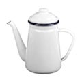 Miniatyrbillede 4 af 5: Emalje Kaffekande 1.1L Kaffekedel Holdbar Tyk Vand Mælk Varmer Komfur Tekande Vandkedel til Hjem Udendørs Te Kaffe White