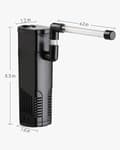 Miniatyrbilde 5 av 5: Akvarium Internt Filter, Multifunksjonelt Nedsenkbart Strømfilter med Svampfilter