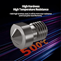 Miniatyrbilde 4 av 5: 8 stk Herdet Stål V6 Dyssett, 3D-Skriver V6 Hotend Ekstruder Dyser 0,4 mm 0,6 mm 0,8 mm for I3
