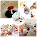 Miniatyrbillede 3 af 5: Nålfiltning Starter Kit Sæt Uld Filt Værktøjer Måtte DIY Håndværk Fremstilling Forsyning