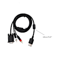 Miniatyrbilde 4 av 5: VGA-skjerm og RCA-lyd + 3,5 mm til 2-hann RCA-adapter Konsolltilbehør