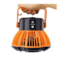 Miniatyrbilde 3 av 4: Husbladbar Campingvifte med LED-lampe, Timer og Fjernkontroll - Takvifte for telt