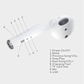 Pikkukuva 3 / 5: Valkoinen Giant Airpod Bluetooth Langaton Stereo Kaiutin Tukee TF-korttia