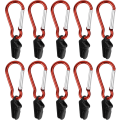 Miniatyrbilde 1 av 5: 10 sett Tarp Clips Med Karabiner Telt Clip Markiser Vindtett Clip Telt Låse Clips Tarp Clip Heavy Duty Telt Clamp For utendørsaktiviteter Camping Ca