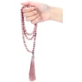 Miniatyrbilde 4 av 4: Womens 108 Mala Bønneperler Wrap Halskjede Med Lang Dusk Healing Krystallstein Halskjeder Yoga Meditasjon Reiki Kvarts smykker