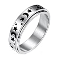 Miniatyrbillede 1 af 5: Angstring i rustfrit stål til kvinder og mænd, fidget spinner ring smykker 12