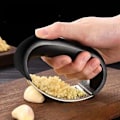 Miniatyrbillede 1 af 4: Hvidløgspresser i rustfrit stål, manuel hvidløgshakker, hvidløgsværktøj, frugt- og grøntsagsværktøj, køkkentilbehør, gadget