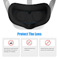 Miniatyrbild 4 av 5: Mjuka linsskydd VR-glasögonkuddar för skyddande lock för Pico 4 VR-headset