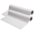 Undersökningsbänkspapper - 45,7 cm x 38 m Engångs Standard Vit Krepp - Pappersrullar för