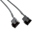 Miniatyrbild 4 av 4: USB till 3-pin / 4-pin PWM 5V USB-kabel för fläkt med hylsor, adapterkabel för chassifläkt Svart