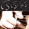 Miniatyrbild 1 av 4: Farfi 4 st Gitarr Fingerplektrum Metall Fjärilsform Plektrum Tumplektrum Tillbehör