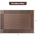 Pikkukuva 6 / 7: Alusmattosetti 8 kpl PVC-pöytäalustat pestävät lämmönkestävät liukumattomat lämmöneristys keittiölle ja ruokailutilaan 45CM x 30CM harmaa gray