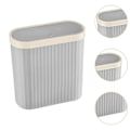 Pikkukuva 3 / 5: Soikea roskakori kapea jäteastia roskasäiliö keittiön roskakori pyykkitupaan aurinkohuoneeseen autotalliin kotiin grey S