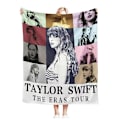 Miniatyrbillede 2 af 5: Taylor Swift The Eras Tour tæppe - blødt og varmt til soveværelse, sofa, festdekorationer[DB]