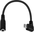 Micro Usb til 3,5 mm Jack Audio Adapter Kabel, Audio til Micro Usb, Vinkelret Micro Usb Han til 4-polet 3,5 mm Hun Kabelledning til Aktiv Clip Mic Mikrofon