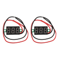 Miniatyrbilde 1 av 5: 2x Mini Digital Voltmeter Led Spenning Display Panel Meter 3,3-30v Grønn Led