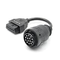 Miniatyrbillede 1 af 5: OBD2 lastbilkabel til Cat ET3 kabel diagnosekabel 14Pin til OBD2 16Pin adapter lastbil tilbehør Black