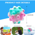 Miniatyrbillede 2 af 6: Pop Ball Fidget Legetøj, 3D Push Bubbles Silikone Sensoriske Pop Stressbolde til Børn, Sensorisk Bold Legetøj Anti Angst Lindre Stress Hånd
